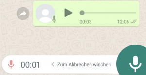 WhatsApp Sprachnachricht