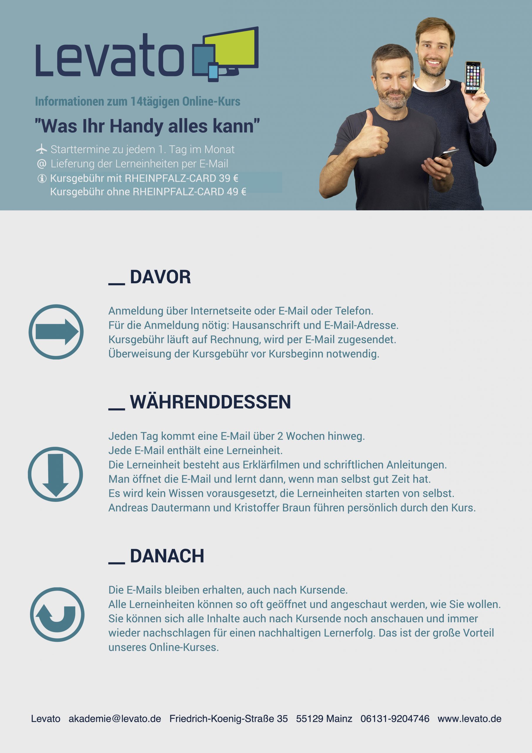 So funktioniert der Online-Kurs